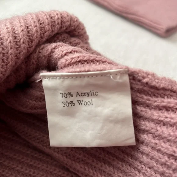 Vivienne Hu VHNY Convertible, Knit, Long Sleeve, Vest, Mauve, Sweater, OS - Picture 7 of 13